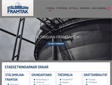 Tablet Screenshot of framtak.is